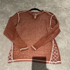 Boys Buckle Black size Large 14-16 shirt crosshatch thermal